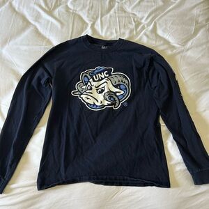 UNC Navy Blue Long Sleeve Shirt